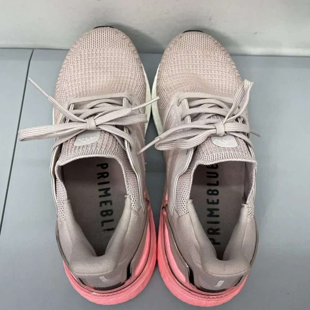 Adidas UltraBoost 20 Sneakers Shoes Running Training Athletic Mauve Pink Women 8 - Picture 9 of 13